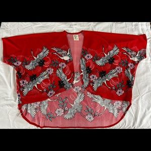 Haute project los angeles cardigan sweater. Red. Size Large. Lightly used.